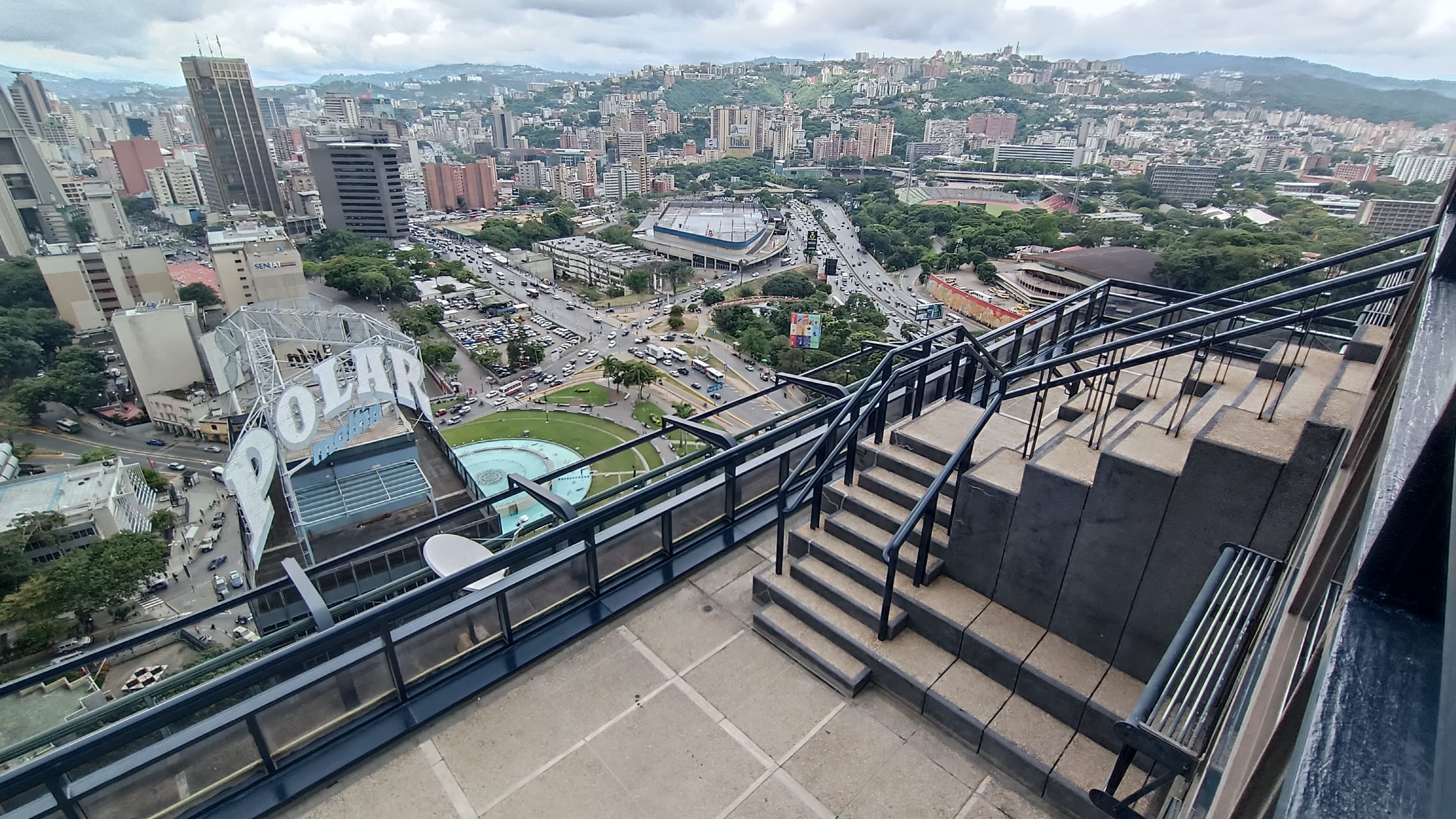 Terraza con escalinatas